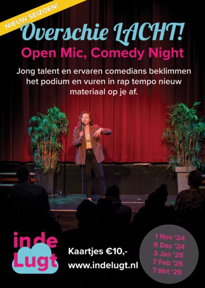 Overschie Lacht 24-25 - Een nieuw seizoen van standup comedy in de Lugt